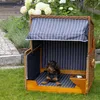 Hundestrandkorb - bene living - gestreift/blau - PE beige - Produktbild-Vorschau 8