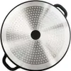 The bottom view of a large pot with handles. Voir les images du produit
