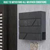 Boîte aux lettres en acier inoxydable anthracite Avalo avec Voir les images du produit 3