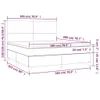 The Living Store Boxspringbett mit Matratze & LED Produktbild-Vorschau 9