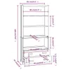 vidaXL Highboard HAMAR Massivholz Kiefer Honigbraun - Produktbild-Vorschau 9