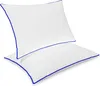 Mikrofaser Kopfkissen Blau 40x80 Produktbild-Vorschau 2
