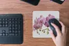 MuchoWow® Mauspad Mousepad Orchideen auf grauem Hintergrund Produktbild-Vorschau 4