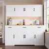 Armoire haute Flieks avec rangement multi-étagères, 2 Voir les images du produit 4