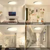 Collage of four different room settings showcasing a ceiling light fixture. Produktbild-Vorschau
