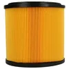 A round, pleated air filter with a black top and bottom rim, presented against a plain white background. Produktbild-Vorschau