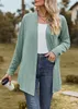 ASKSA Damen Strickjacke Kable Drapieren Lange aermel Offene Produktbild-Vorschau 2