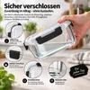 Set di 10 contenitori in vetro per alimenti con coperchio – Anteprima dell’immagine prodotto 3