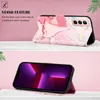 Galaxy S21 5G Hülle, Marmor Motiv Kunstleder Tasche Wallet Produktbild-Vorschau 3