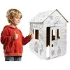 A young boy is standing next to a cardboard playhouse, giving a thumbs up. Anteprima dell’immagine prodotto