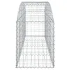 vidaXL Gabione mit Hochbogen 200x50x60/80 cm Verzinktes Produktbild-Vorschau 5