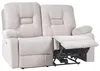 BELIANI 2-Sitzer Sofa Beige Samt Elektrisch Verstellbar mit Produktbild-Vorschau 1