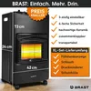 BRAST Gasheizer Keramik Vulkan 4200W | 3 Heizstufen | inkl. Produktbild-Vorschau 8