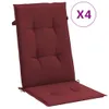 vidaXL Hochlehner-Auflagen 4 Stk. Melange Weinrot 120x50x4 Produktbild-Vorschau 1