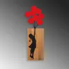 Wallity, Banksy - 17, nástenná dekorácia, orech, kov, 70 x Náhľad obrázku produktu 5