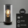 Tischleuchte, schwarz, Rauchglas, 1xE27/max.10W Produktbild-Vorschau 2