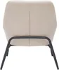 Miliboo - Design-Sessel im beigen Samtdesign mit schwarzem Produktbild-Vorschau 5