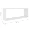 vidaXL Étagères cubes 6 pcs. Blanc 60x15x23 cm Bois Voir les images du produit 10