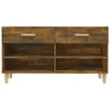 vidaXL Schuhschrank Räuchereiche 102x35x55 cm Holzwerkstoff Produktbild-Vorschau 7
