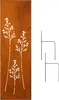 Edelrost Garten Sichtschutzwand Metall 160x50 cm Blätter, Produktbild-Vorschau 1
