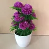 1Pc künstliche Chrysantheme Bonsai Topfpflanze Home Produktbild-Vorschau 3