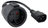 Nanocable Iec-schuko F/f Câble adaptateur 25 Cm Noir One Voir les images du produit 2