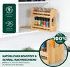eluno ausziehbares Gewürzregal mit 2 Etagen aus Bambus 29 x Produktbild-Vorschau 6