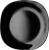 A single black plate shown from a top-down diagonal view. Anteprima dell’immagine prodotto