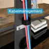 TV-Schrank Braun 116x42x125 cm mit schwarzem Hartglas, Produktbild-Vorschau 9