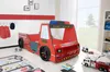 Autobett für Kinder 90x200 Feuerwehrbett Kinderbett Rio Produktbild-Vorschau 1