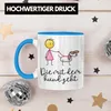 Trendation - Die Mit Dem Hund Geht Tasse Geschenk für Produktbild-Vorschau 3