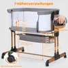 Ezebaby Beistellbett, 3 in 1 Babybett Babywiege für Produktbild-Vorschau 6