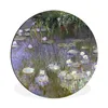 MuchoWow® Aluminium Wandkreis Seerosen - Claude Monet Ø 60 Produktbild-Vorschau 1