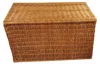 Truhe mit Deckel aus Weide braun natur 90x54x50 cm Produktbild-Vorschau 4