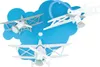 Wandlampe Für Kinder "Plane" Blau Sperrholz Kunststoff Produktbild-Vorschau 1