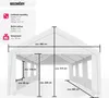 Zahradní pavilon 6x4m se 4 bočními panely - bílý Náhled obrázku produktu 6