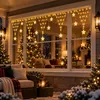 5x0,6 meter LED-lichtgordijn, kerst, sterren, lichtketting, Productafbeelding-voorbeeld 7