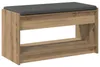 vidaXL Flurbank, chêne artisanal, 83 x 38 x 45 cm Voir les images du produit 7