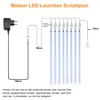 Meteorschauer lichterkette, 192 LEDs Meteorschauer Lichter Produktbild-Vorschau 4