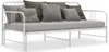 vidaXL Ausziehsofa Bettgestell Weiß Metall 90x200 cm Produktbild-Vorschau 5