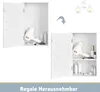 EUGAD Hängeschrank mit Einer Tür, verstellbarem Produktbild-Vorschau 6