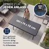 CASARIA® Gartentisch klappbar Polyrattan Campingtisch Produktbild-Vorschau 2
