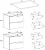 RODAN | Mobile Sotto Lavabo - Beige e Marrone - 120 cm - Anteprima dell’immagine prodotto 7