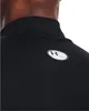 Close-up of the back of a black shirt with a logo on the shoulder. Produktbild-Vorschau