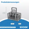 SQOON Besteckkorb Spülmaschine Universal, Spülmaschinenkorb Produktbild-Vorschau 2