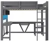 Lit superposé gaming 90 x 200 cm avec bureau, éclairage LED Voir les images du produit 15