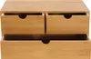 Organizer na biurko z 3 szufladami bambusowy 33x19x16cm Podgląd zdjęcia produktu 6