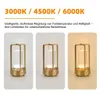 LED Akku Tischlampe Gold Kabellos, Touch Tischleuchte Produktbild-Vorschau 3