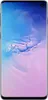 A Samsung Galaxy S10 smartphone with a colorful wallpaper displayed on the screen. Produktbild-Vorschau