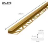 Dalsys Übergangsprofil Abschlussprofil 200cm für 8mm Produktbild-Vorschau 2